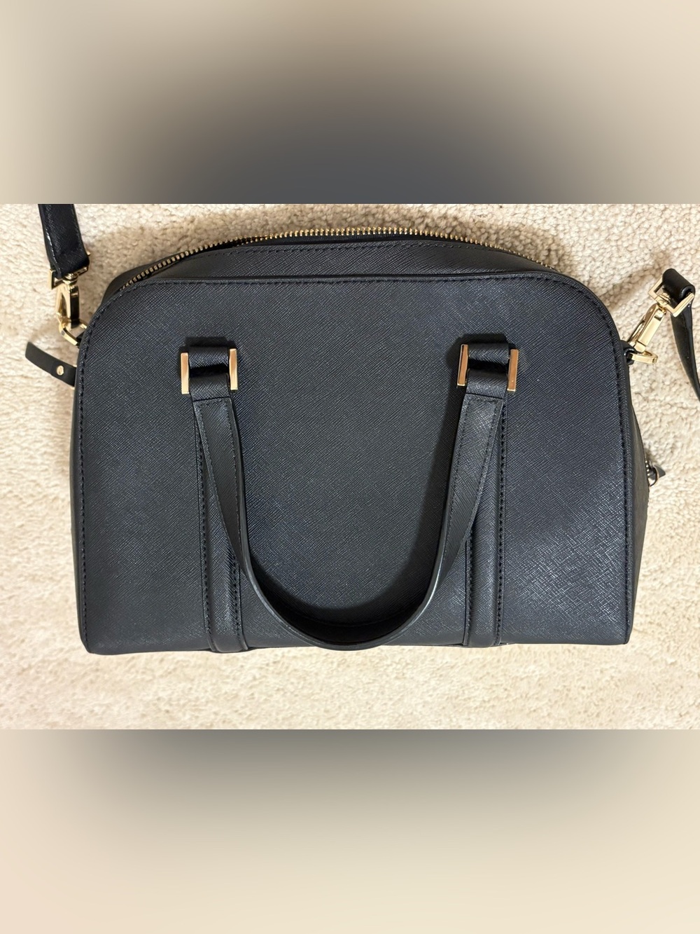 Kate spade Black Saffiano Leather Newbury Lane Small Felix Satchel/Crossbody Bag - Picture 4 of 10